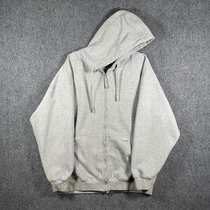 Pro Club Hoodie Heavy Weight Oversized Zip Up Cholo Y2K Streetwear Gray Size 2XL